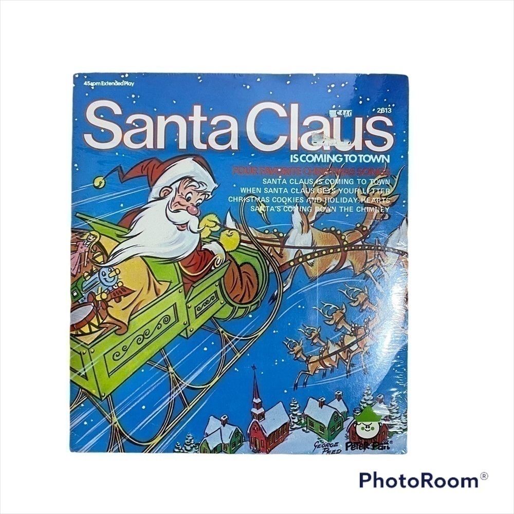 Santa Claus is Coming To Town Vinyl Record NEW Peter Pan Vintage Dead Stock